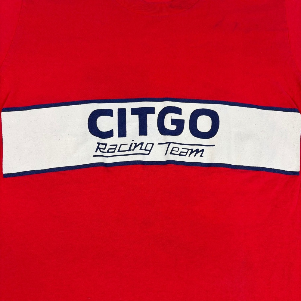 Citgo‎ Racing Team Mens Small Red Graphic T Shirt Vintage 90s Made In USA - Picture 3 of 10
